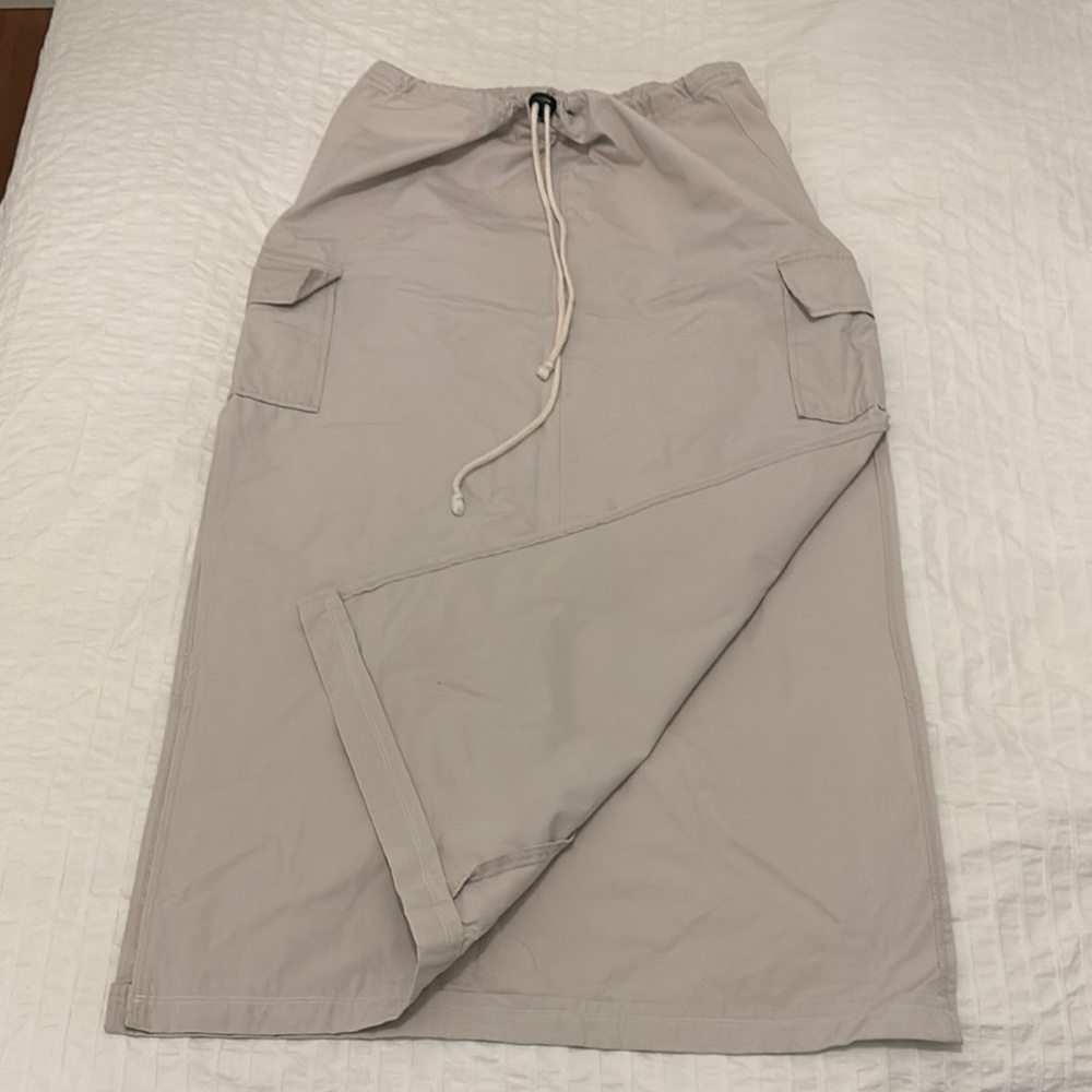 Khaki Drawstring skirt